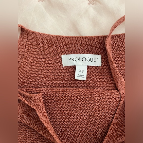 Prologue Knitted Square Neck Strappy Sleeveless Tank Sz. X-Small - Picture 3 of 5